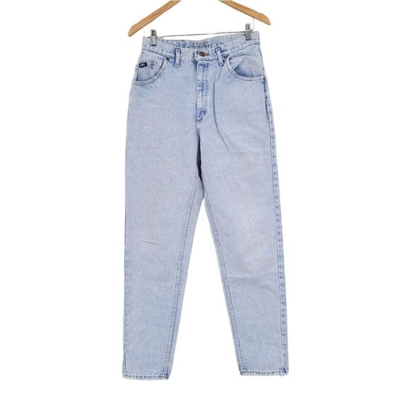 Lee Vintage  Mom Jeans Ultra Light Acid Wash Cotton High-waisted Size 13 Long - Picture 1 of 16
